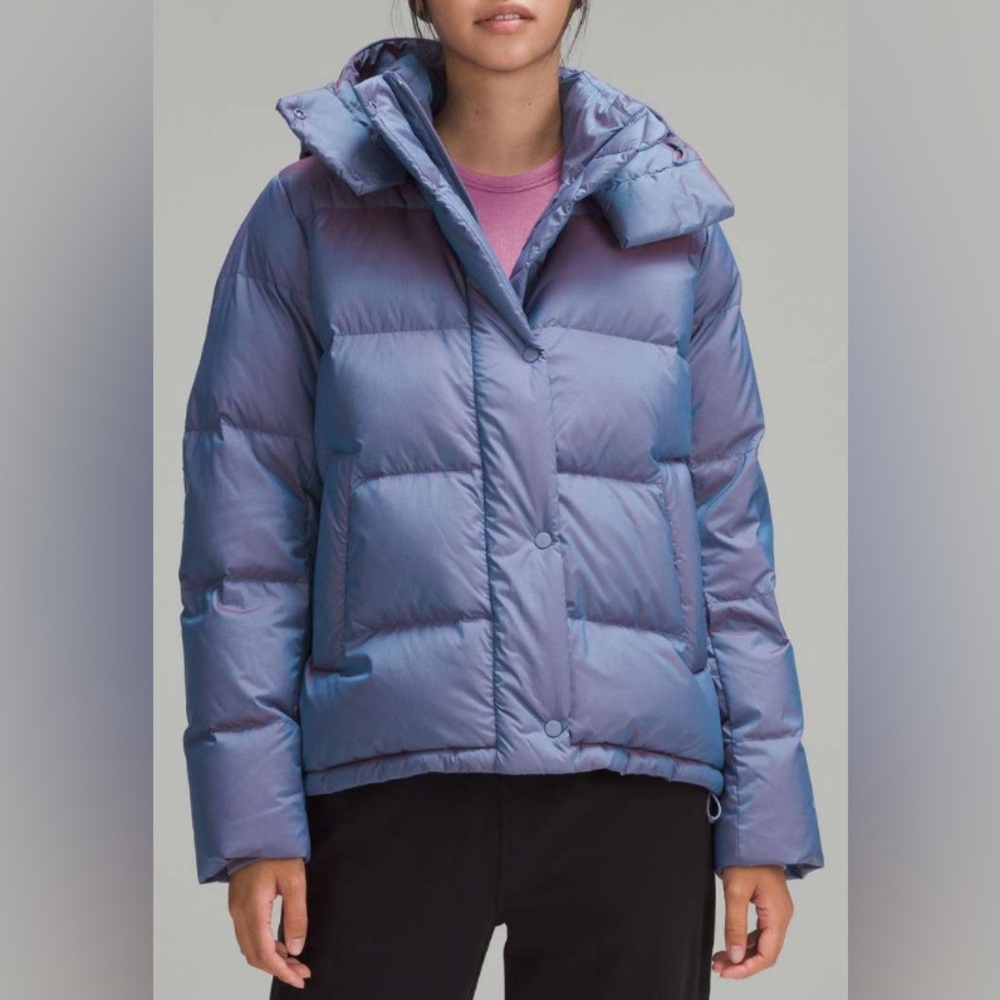 NWOT Lululemon Wunder Puff Jacket Heathered Wild Indigo